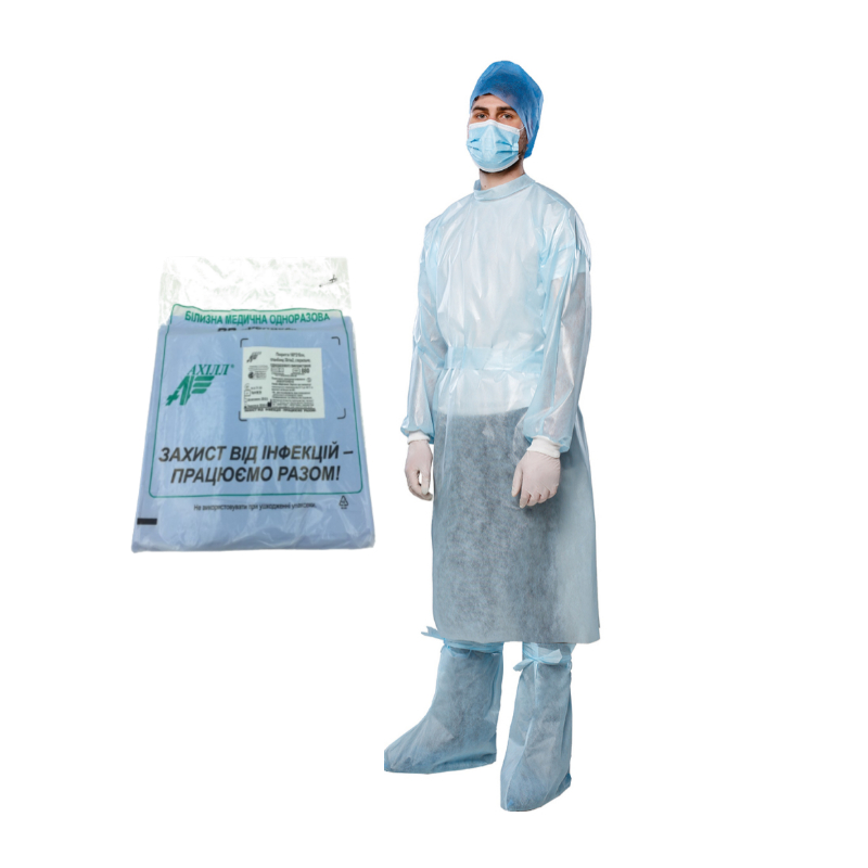 Комплект одягу та покриттів,для кесаревого розтину №15,стерильний,одн.,ТМ"АХІЛЛ"